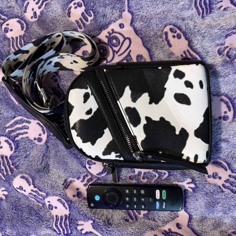 Montana West Cow Print Crossbody Bag